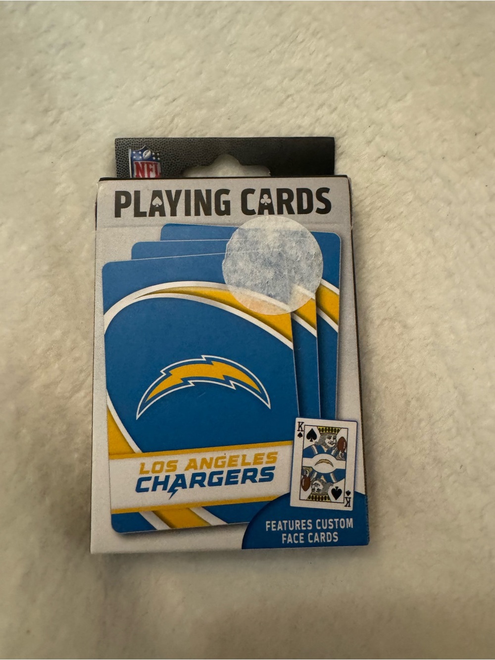 NFL Los Angeles Chargers Playing Cards - Blue & Gold
